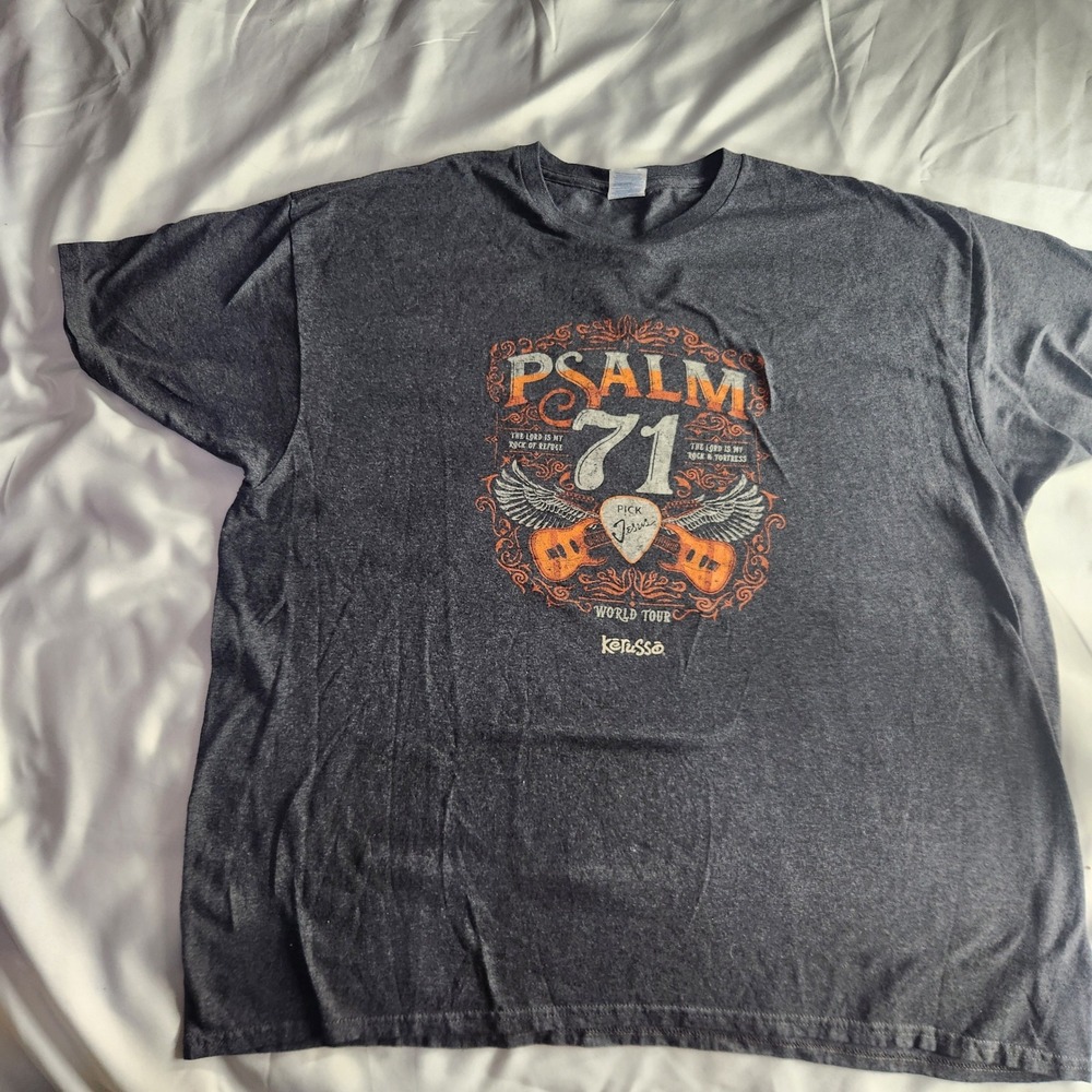 Psalm 71 Pick Jesus World Tour Graphic T-Shirt Delta Pro Weight 2XL
